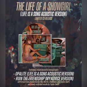 Taylor Swift — The Life of a Showgirl Limited Deluxe CD (Life is a Song Variant)